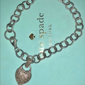 Sterling silver heart bracelet